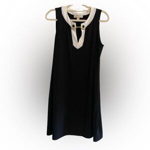 Michael Kors Shift Tank Minimalist Coquette Avante Garde Dress Toggle Chain L